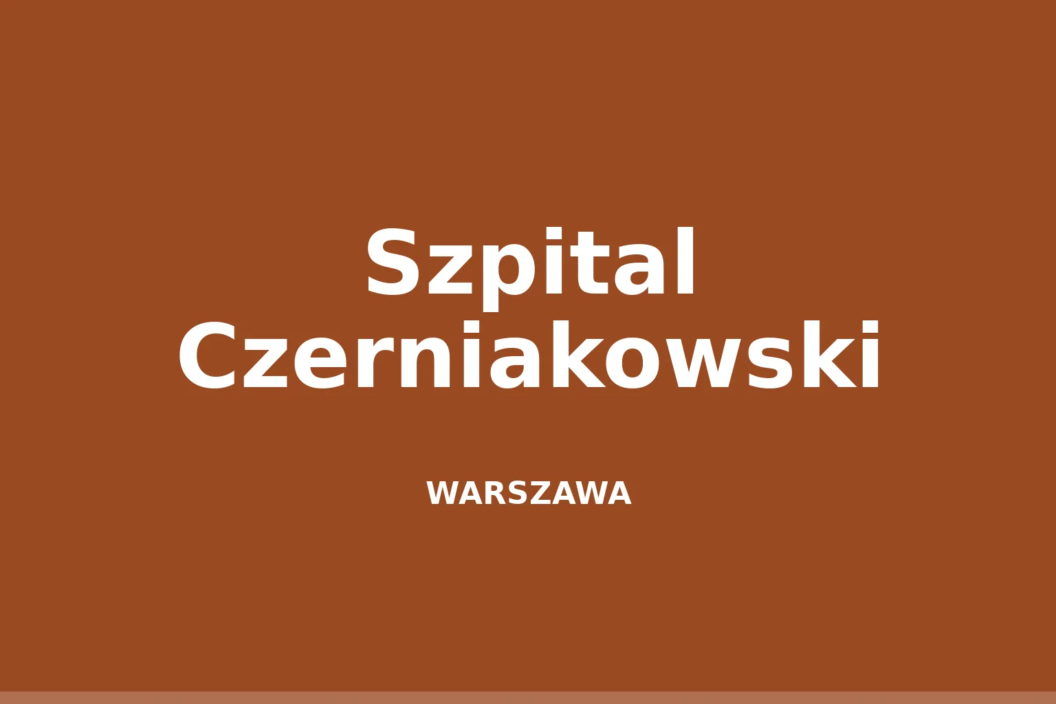 Szpital Czerniakowski