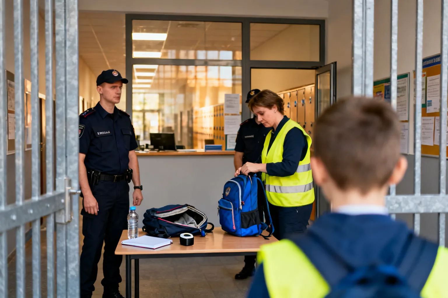 Zielonka: kontrola plecaków w szkołach, patrole policji i zamknięte wejścia