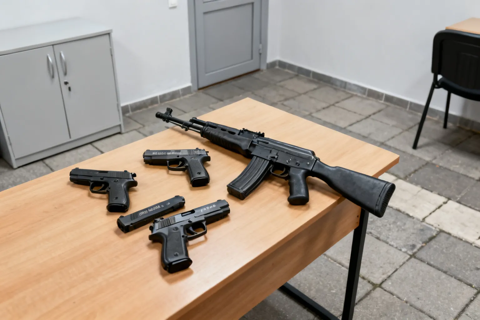 Broń z zatartymi numerami na Woli — trzech obywateli Rosji zatrzymanych