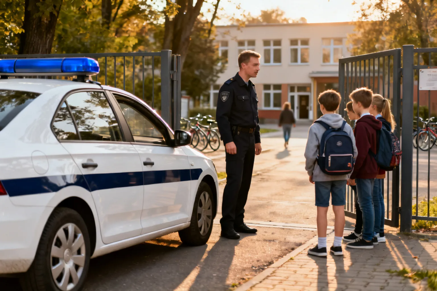 Dzielnicowi w Szkole Podstawowej w Kołbieli – prelekcja o bezpieczeństwie młodzieży