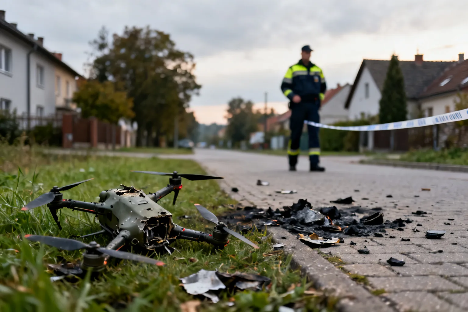 Dron spadł w Józefowie, gmina Nieporęt — należał do instytutu wojskowego