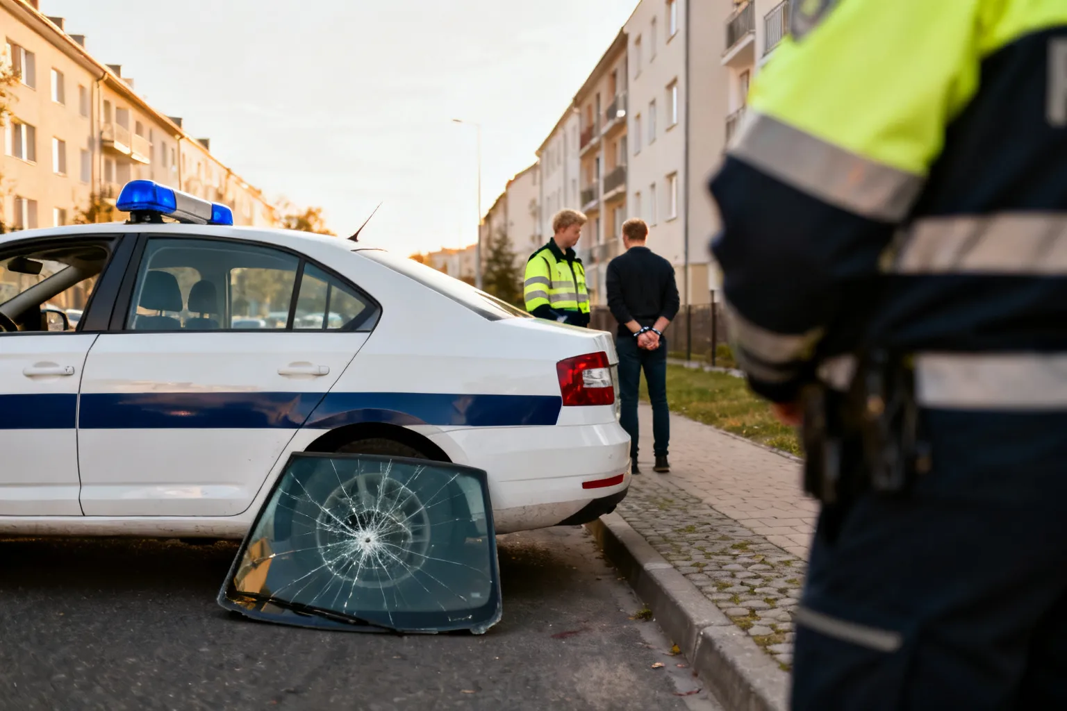 Kontrola za pękniętą szybę skończyła się zatrzymaniem i dozorem za narkotyki