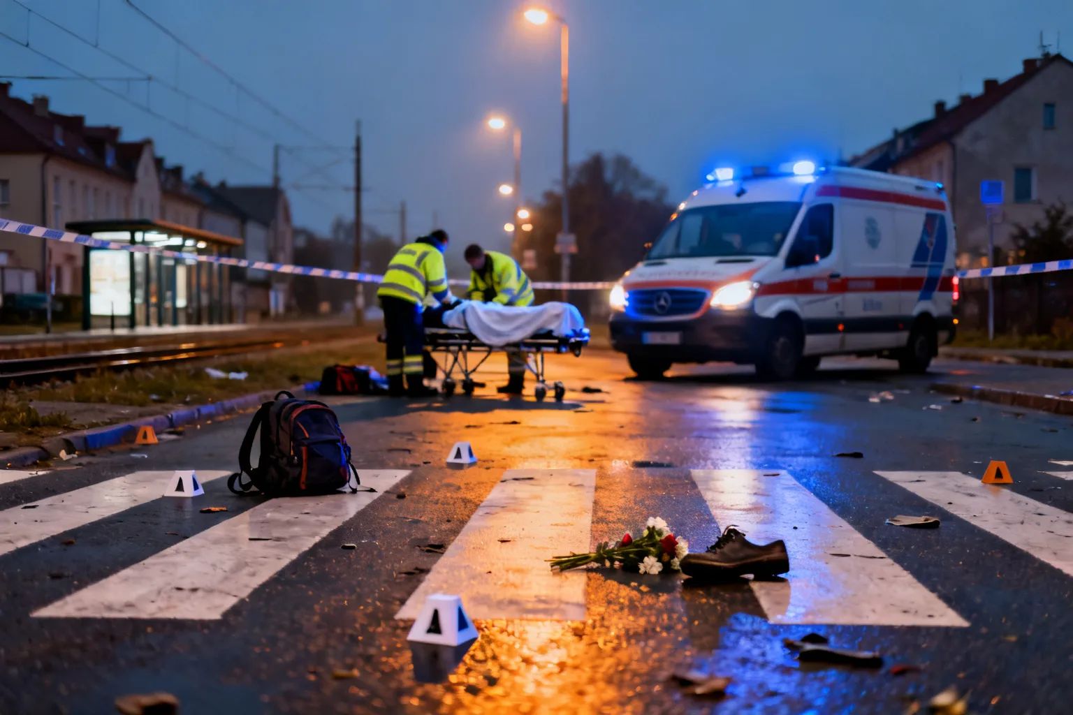 20-latka w śpiączce po potrąceniu na przejściu w Piastowie
