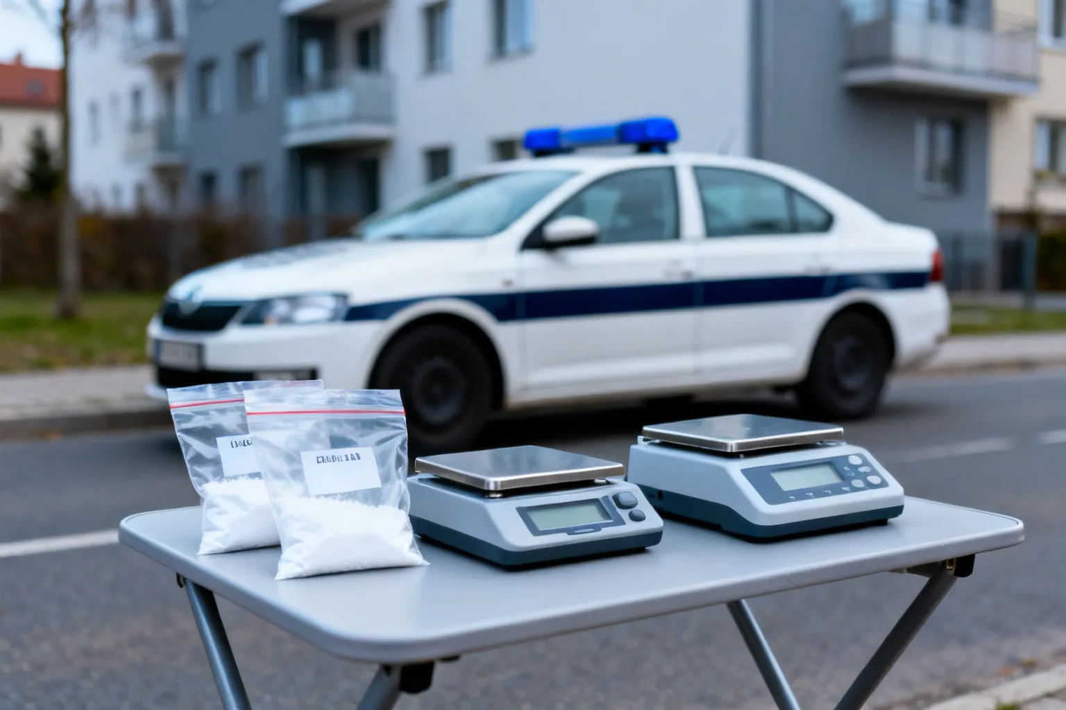 Ponad kilogram amfetaminy i maszyna do tabletkowania zabezpieczone w powiecie legionowskim
