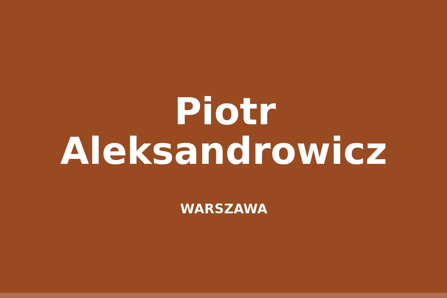 Piotr Aleksandrowicz (dziennikarz)