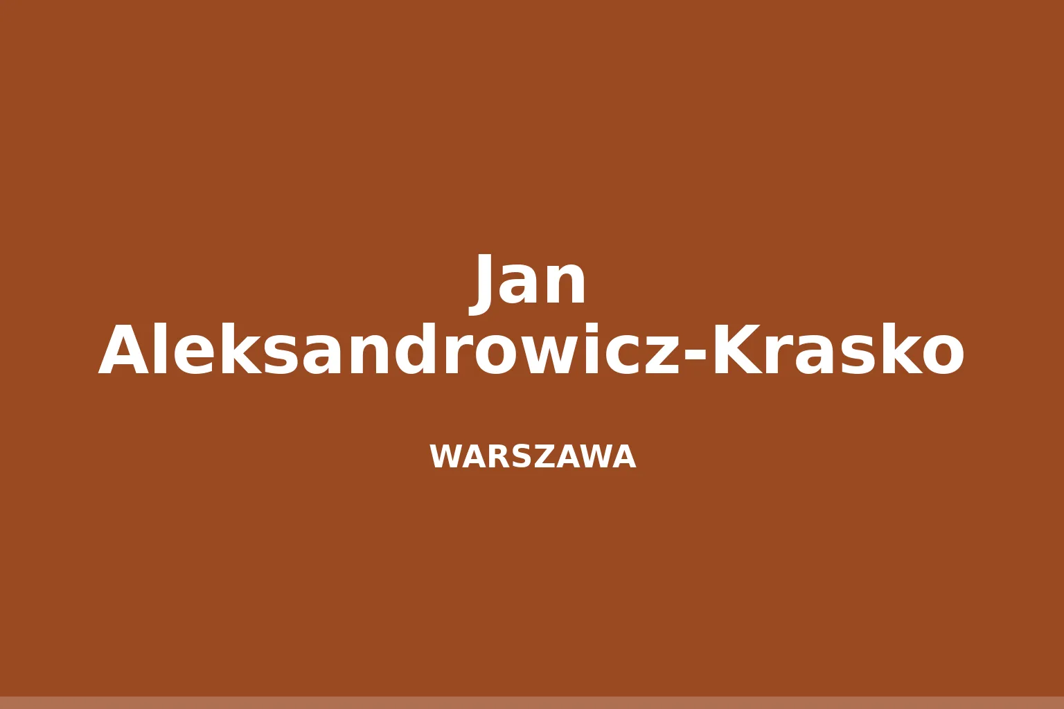 Jan Aleksandrowicz-Krasko