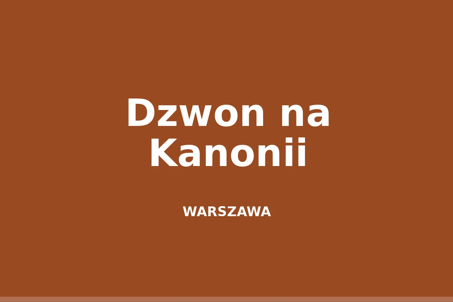 Dzwon na Kanonii